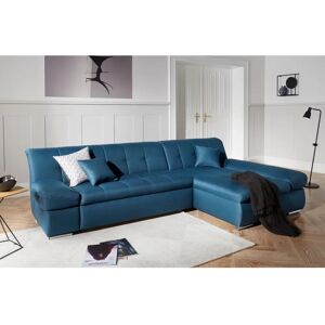 Domo Collection Mona L-Form Dunkelblau Sofa - Sofa Domo Collection Mona L-Form Dunkelblau Sofa - Sofa
