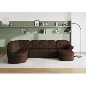 DOMO COLLECTION Pegnitz U-Form Sofa - U-Form mit Strukturstoff, Recamiere links DOMO COLLECTION Pegnitz U-Form Sofa - U-Form mit Strukturstoff, Recamiere links
