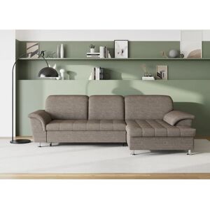 Domo Collection Franzi L-Form Sofa - Beige-Braun - 278x171cm Domo Collection Franzi L-Form Sofa - Beige-Braun - 278x171cm
