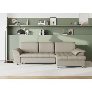 Domo Collection Franzi L-Form Sofa - Webstoff, Braun Domo Collection Franzi L-Form Sofa - Webstoff, Braun