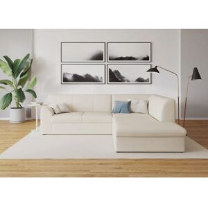 Domo Collection Topper L-Form Sofa - L-förmiger beiger mit Bettfunktion Domo Collection Topper L-Form Sofa - L-förmiger beiger mit Bettfunktion