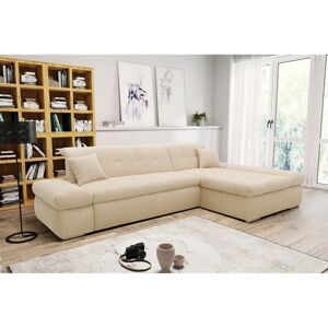 Domo Collection Moric Ecksofa - Beige, 300x172x80cm - L-Form Domo Collection Moric Ecksofa - Beige, 300x172x80cm - L-Form