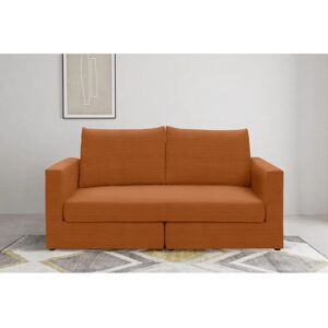 Domo collection 2-Sitzer Cord Orange Sofa - Sofa Domo collection 2-Sitzer Cord Orange Sofa - Sofa