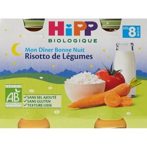 HiPP Nourriture Bio Bébé - Risotto de Légumes, Dès 8 Mois, 2 Pots - Publicité HiPP Nourriture Bio Bébé - Risotto de Légumes, Dès 8 Mois, 2 Pots - Publicité