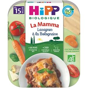 HiPP La Mamma Lasagnes à la Bœuf Bio - Dès 15 Mois - 250g - Publicité HiPP La Mamma Lasagnes à la Bœuf Bio - Dès 15 Mois - 250g - Publicité