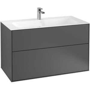 Villeroy und Boch Finion Wandmontage Schrank - Schwarz Lacquer Villeroy und Boch Finion Wandmontage Schrank - Schwarz Lacquer