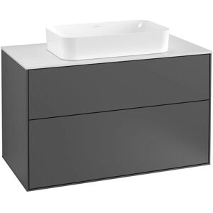 Villeroy und Boch Finion Wandmontierter Waschtischunterschrank - Glänzendes Schwarzlack Villeroy und Boch Finion Wandmontierter Waschtischunterschrank - Glänzendes Schwarzlack