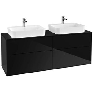 Villeroy und Boch Finion Wandhängender Waschtischunterschrank - Black Matt Villeroy und Boch Finion Wandhängender Waschtischunterschrank - Black Matt