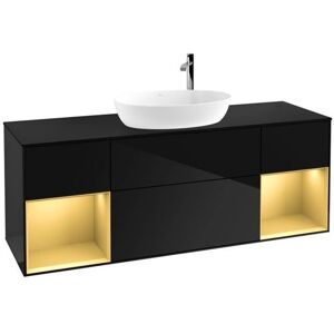 Villeroy und Boch Finion Waschtischunterschrank - Schwarz Matt - 160cm Villeroy und Boch Finion Waschtischunterschrank - Schwarz Matt - 160cm