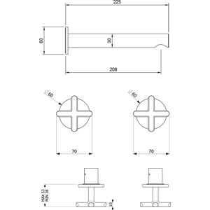 Villeroy & Boch Loop + Friends Wandmontage-Set Villeroy & Boch Loop + Friends Wandmontage-Set