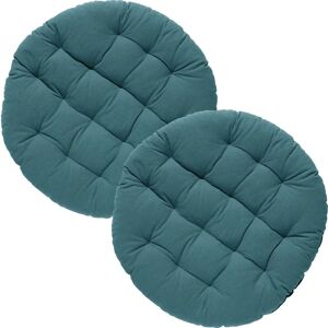 REDBEST - Stuhlkissen rund 37 Ø - Grün-Blau - 2er-Pack - Chair cushion REDBEST - Stuhlkissen rund 37 Ø - Grün-Blau - 2er-Pack - Chair cushion