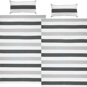 REDBEST - Renforcé Streifen Grau 4tlg - Grau - Gestreift - Bettwäsche-Set REDBEST - Renforcé Streifen Grau 4tlg - Grau - Gestreift - Bettwäsche-Set