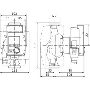 Wilo Stratos Pico Plus Umwälzpumpe - Elektronisch, 180mm, DN32 Wilo Stratos Pico Plus Umwälzpumpe - Elektronisch, 180mm, DN32