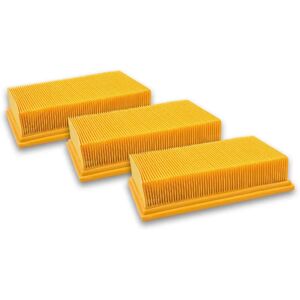 vhbw 3x Flat pleated filter for Kärcher vacuum cleaner vhbw 3x Flat pleated filter for Kärcher vacuum cleaner
