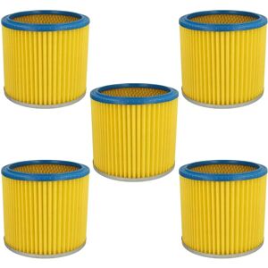 Vhbw 5x Pleated Filter for Rowi 20 PX 1.1 Vacuum - Cartridge Filter, Blue/Yellow Vhbw 5x Pleated Filter for Rowi 20 PX 1.1 Vacuum - Cartridge Filter, Blue/Yellow