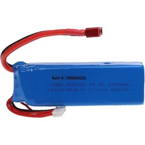 Vhbw Battery with T-connector - Model Making - 2200mAh - Li-Polymer - 14.8V - Racing Car, Helicopter, Airplane Vhbw Battery with T-connector - Model Making - 2200mAh - Li-Polymer - 14.8V - Racing Car, Helicopter, Airplane