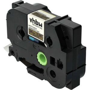 vhbw Label Tape Cassette - Compatible with Brother PT D600VP, D800W, 2700VP, E 500 VP - 5m x 24mm Black on Matte Gold vhbw Label Tape Cassette - Compatible with Brother PT D600VP, D800W, 2700VP, E 500 VP - 5m x 24mm Black on Matte Gold