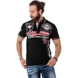 CIPO & BAXX XL Slim Fit Schwarzes Poloshirt - Shirts CIPO & BAXX XL Slim Fit Schwarzes Poloshirt - Shirts
