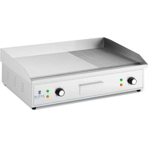 Royal Catering Elektrická grilovací deska - 727 x 420 mm - vroubkovaná / hladká - 3.000 W Royal Catering Elektrická grilovací deska - 727 x 420 mm - vroubkovaná / hladká - 3.000 W