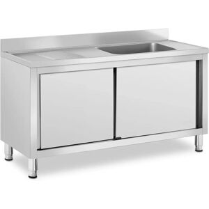 Royal Catering Rustfrit stål professionel køkkenvask - 1 bassin - 500x400x240 mm - IKS06 Royal Catering Rustfrit stål professionel køkkenvask - 1 bassin - 500x400x240 mm - IKS06