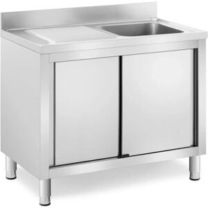 Royal Catering Komercyjna Zlew z Stali Nierdzewnej - 1 Beczka - 400x400x240 mm Royal Catering Komercyjna Zlew z Stali Nierdzewnej - 1 Beczka - 400x400x240 mm