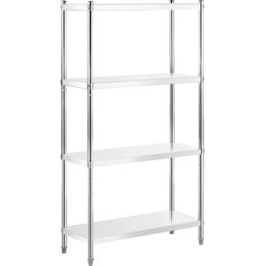 Estantería de Metal Inoxidable Royal Catering 100x40x180 cm - Gris Estantería de Metal Inoxidable Royal Catering 100x40x180 cm - Gris
