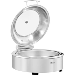 Royal Catering Stainless Steel Chafing Dish with Viewing Window - 5.5 L - Hot Food Warmer Royal Catering Stainless Steel Chafing Dish with Viewing Window - 5.5 L - Hot Food Warmer