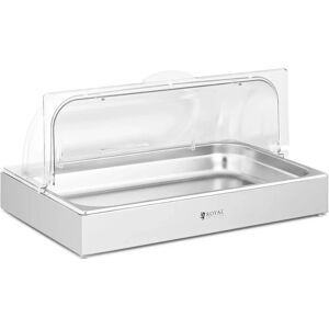 Royal Catering - Rostfritt Stål Buffévitrine med Lock - 8,5 L Royal Catering - Rostfritt Stål Buffévitrine med Lock - 8,5 L