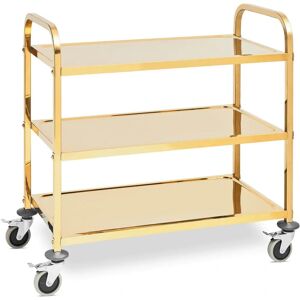 Royal Catering Service Trolley - 3 Planken - Tot 240 kg - Roestvrij staal Royal Catering Service Trolley - 3 Planken - Tot 240 kg - Roestvrij staal