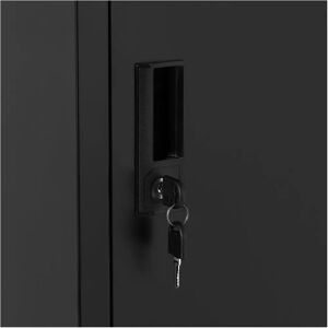 Fromm & Starck Lockable Metal Locker - 5 Shelves - 100kg Capacity - Grey and Anthracite Fromm & Starck Lockable Metal Locker - 5 Shelves - 100kg Capacity - Grey and Anthracite