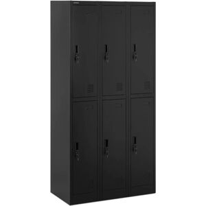 Fromm & Starck Steel Locker - 6 Shelves - Lockable - 200kg - Grey/Black - Locker Fromm & Starck Steel Locker - 6 Shelves - Lockable - 200kg - Grey/Black - Locker