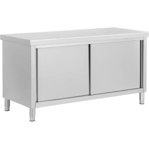 Royal Catering RCSSCB-160X70-H Rustfritt stål kjøkkenskap - Arbeidsflate & Pass-Through Royal Catering RCSSCB-160X70-H Rustfritt stål kjøkkenskap - Arbeidsflate & Pass-Through