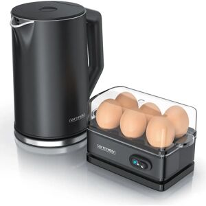 Arendo Edelstahl Frühstücks Set - Wasserkocher & Eierkocher Arendo Edelstahl Frühstücks Set - Wasserkocher & Eierkocher