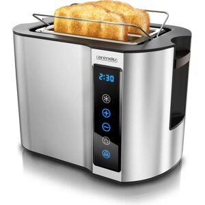 Arendo Edelstahl 2-Scheiben Toaster mit Brötchenaufsatz - Toaster Arendo Edelstahl 2-Scheiben Toaster mit Brötchenaufsatz - Toaster