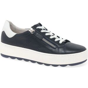 Gabor Quench Navy Leather Casual Trainers - 4 Gabor Quench Navy Leather Casual Trainers - 4