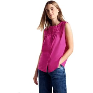 STREET ONE Modell 44 Magnolia Pink Casual Höftlång Rundhals Top STREET ONE Modell 44 Magnolia Pink Casual Höftlång Rundhals Top