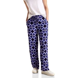 Street One Lila Blaue Viskose Loose Fit Hose - Hose Street One Lila Blaue Viskose Loose Fit Hose - Hose