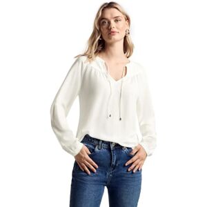 STREET ONE Dames Witte Lange Mouwen Blouse - Top STREET ONE Dames Witte Lange Mouwen Blouse - Top