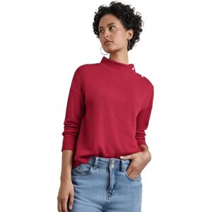 Street One Modell 40 Unisex Casual Hög Krage Höst Röd Långärmad Skjorta Street One Modell 40 Unisex Casual Hög Krage Höst Röd Långärmad Skjorta