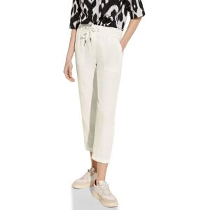 Street One Weiße Leinenhose mit Hohem Bund - Damen Hosen Street One Weiße Leinenhose mit Hohem Bund - Damen Hosen