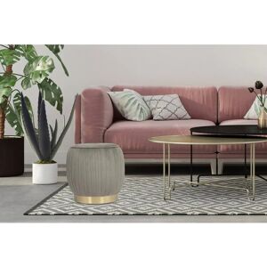 InStyle by Kayoom Lilje Samtvel Grau Hocker - Sitzhocker InStyle by Kayoom Lilje Samtvel Grau Hocker - Sitzhocker