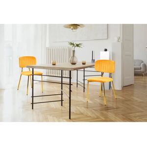 KAYOOM Kian Samt Esszimmerstuhl-Set - 2 Stück - Orange KAYOOM Kian Samt Esszimmerstuhl-Set - 2 Stück - Orange