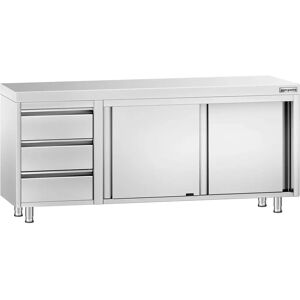 GGM Gastro - Armoire de travail inox PREMIUM 2000x600mm - 2000x600mm - Workbench cabinet GGM Gastro - Armoire de travail inox PREMIUM 2000x600mm - 2000x600mm - Workbench cabinet
