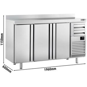 GGM Gastro - PREMIUM PLUS - 1960x600mm - Zilver - Koeltafel GGM Gastro - PREMIUM PLUS - 1960x600mm - Zilver - Koeltafel
