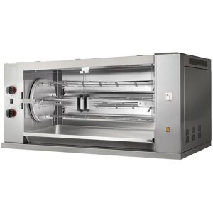 GGM GASTRO - Kippen Grill - Draaiend gas - 18,6kW - 4 spies - Zilver GGM GASTRO - Kippen Grill - Draaiend gas - 18,6kW - 4 spies - Zilver