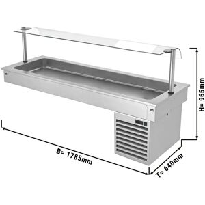 GGM Gastro - Inbouw koelbak - 1,8m - +2 tot +8°C - 5x GN 1/1 GGM Gastro - Inbouw koelbak - 1,8m - +2 tot +8°C - 5x GN 1/1