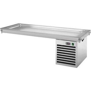 GGM Gastro - Ingebouwde koelplaat - 2,1m - 2–8°C - 6x GN1/1 GGM Gastro - Ingebouwde koelplaat - 2,1m - 2–8°C - 6x GN1/1