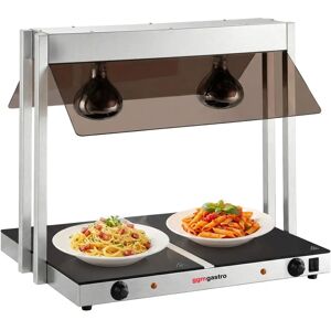 GGM Gastro - WHPWJ756 - Zilver/Bruin - Warmhoudplaat GGM Gastro - WHPWJ756 - Zilver/Bruin - Warmhoudplaat