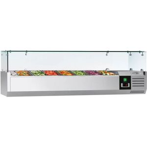 GGM Gastro - PREMIUM - 1600x335mm - 7x GN 1/4 - Koelvitrine GGM Gastro - PREMIUM - 1600x335mm - 7x GN 1/4 - Koelvitrine