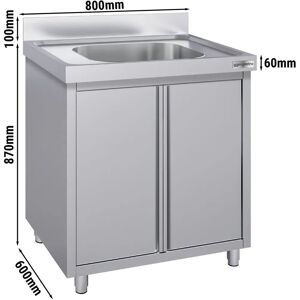 GGM GASTRO RVS Keukenspoelbak - 800x600mm - 1 Bak - Eco Serie GGM GASTRO RVS Keukenspoelbak - 800x600mm - 1 Bak - Eco Serie